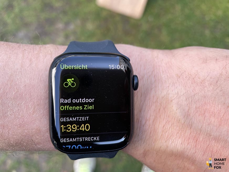 apple watch serie 7 mode cycliste